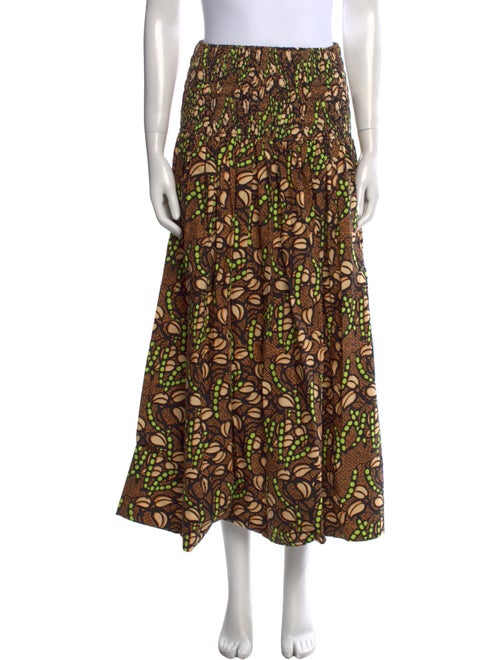 A.L.C. Floral Print Midi Length Skirt