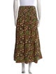 A.L.C. Floral Print Midi Length Skirt