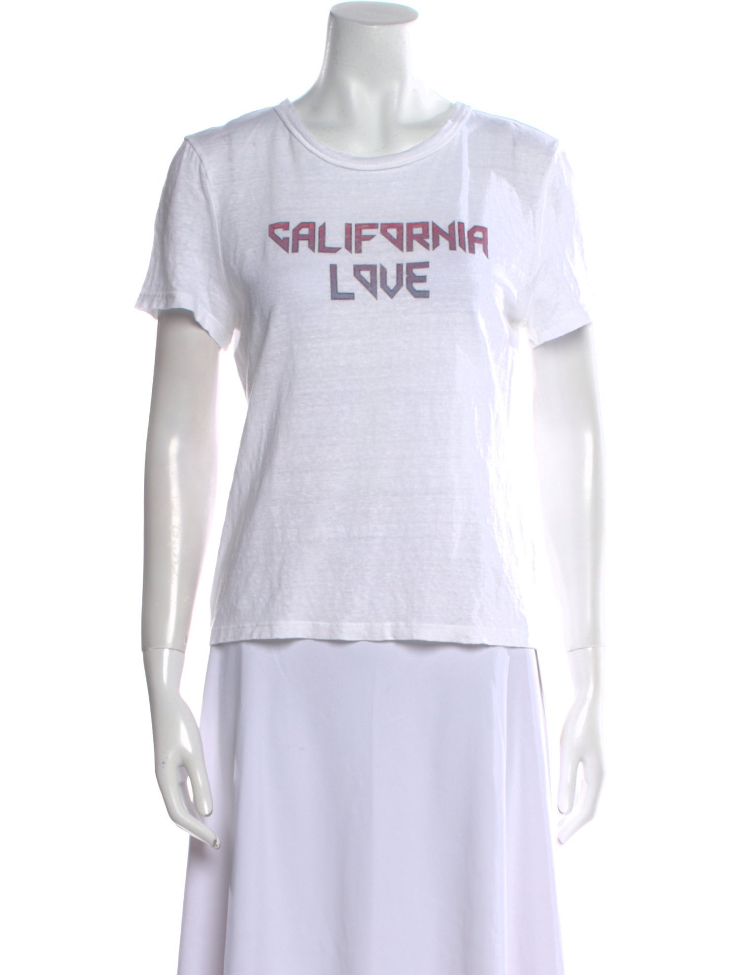 A.L.C. Linen Graphic Print T-Shirt