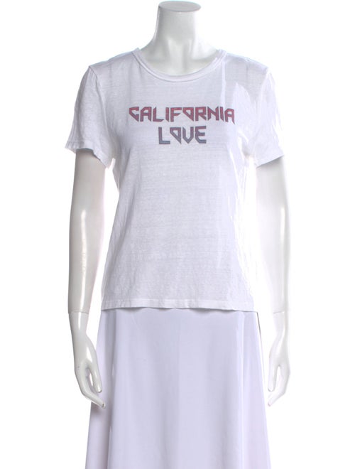 A.L.C. Linen Graphic Print T-Shirt