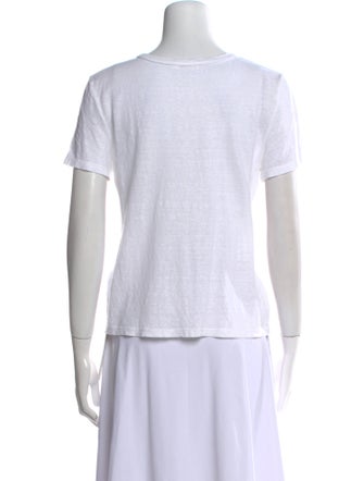 A.L.C. Linen Graphic Print T-Shirt