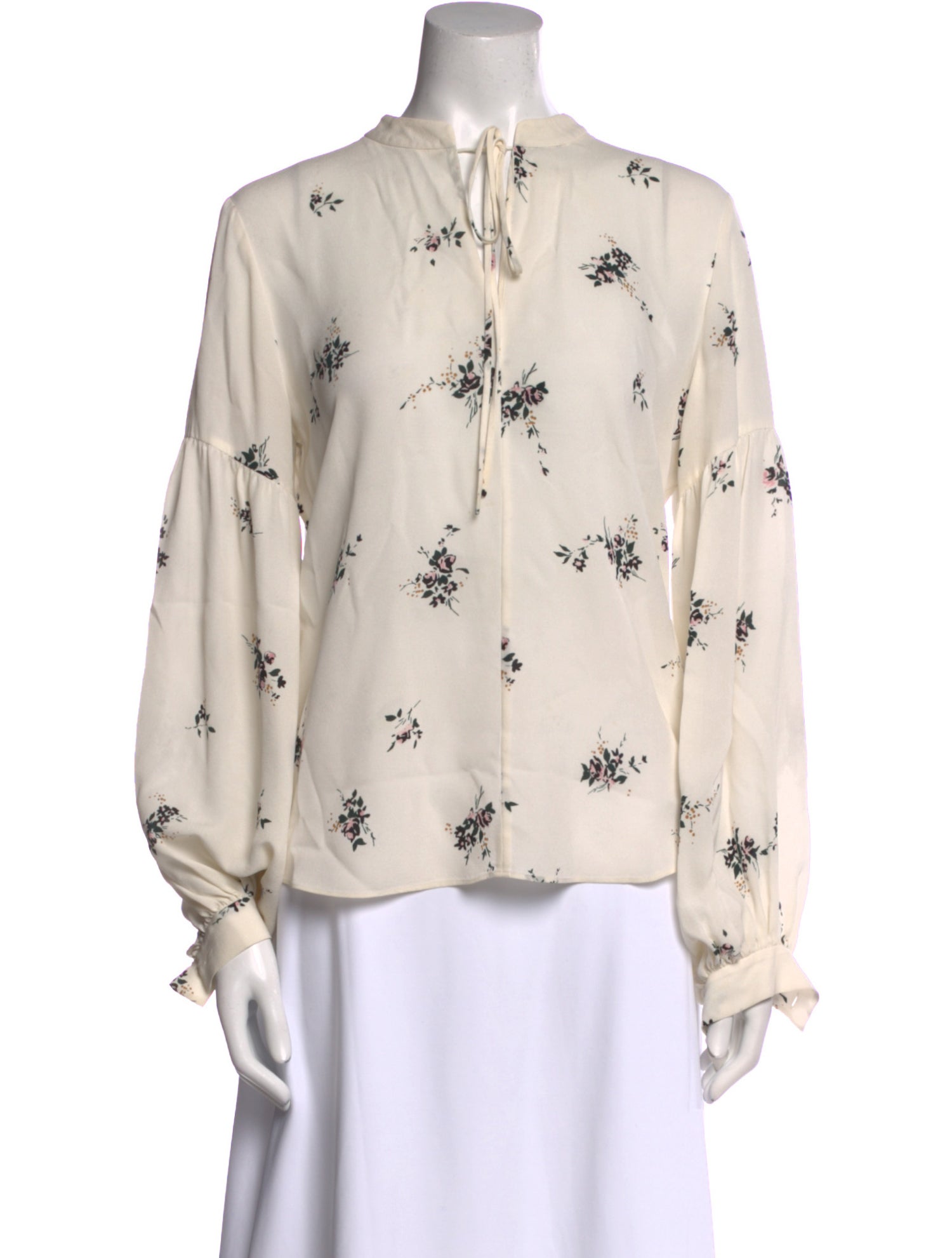 A.L.C. Silk Floral Print Blouse