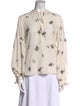 A.L.C. Silk Floral Print Blouse