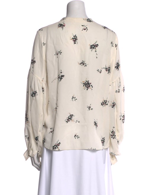 A.L.C. Silk Floral Print Blouse