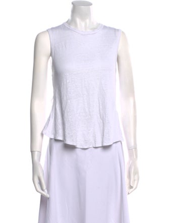 A.L.C. Linen Crew Neck Top