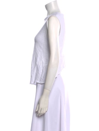 A.L.C. Linen Crew Neck Top