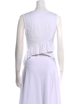 A.L.C. Linen Crew Neck Top