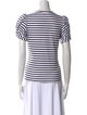 A.L.C. Striped Crew Neck T-Shirt