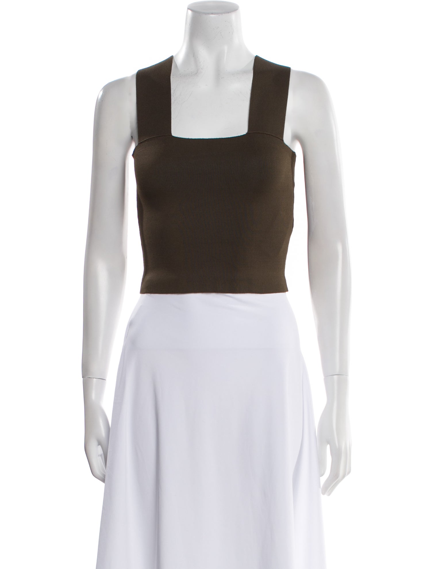 A.L.C. Square Neckline Sleeveless Crop Top