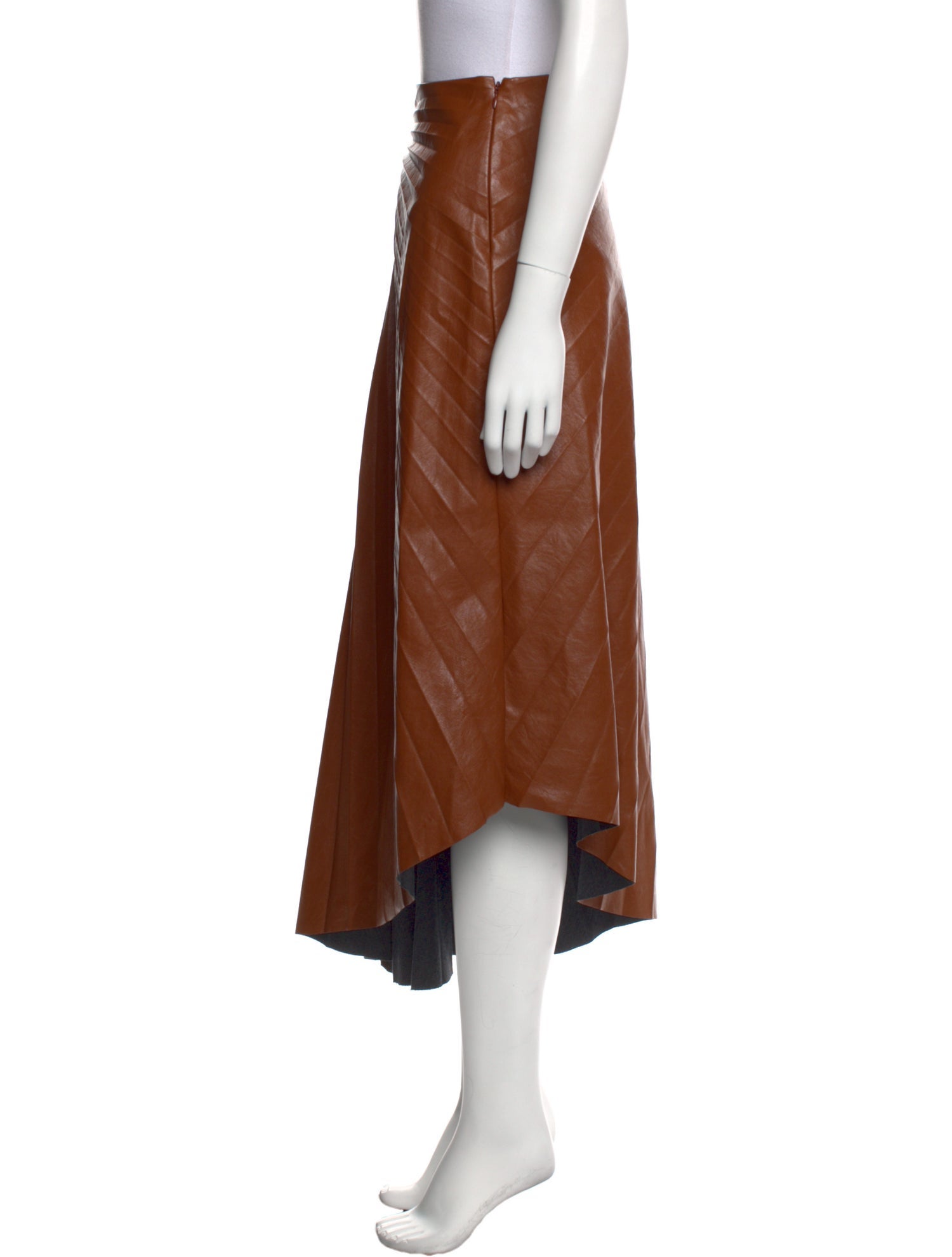 A.L.C. Pleated Accents Midi Length Skirt