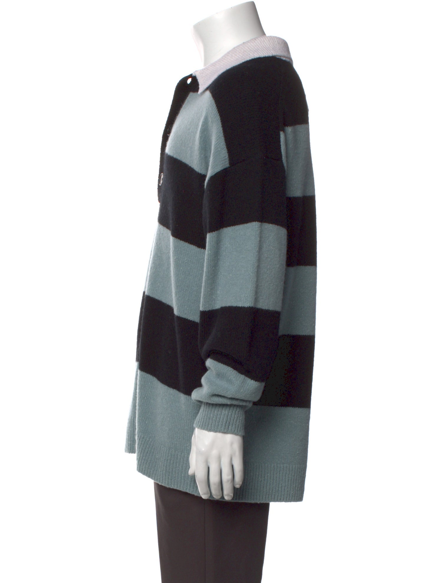 A.L.C. Wool Colorblock Pattern Polo Sweater w/ Tags