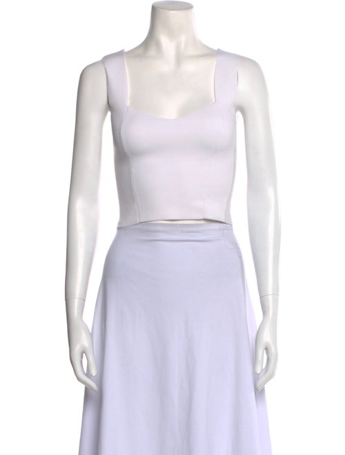 A.L.C. Square Neckline Sleeveless Crop Top