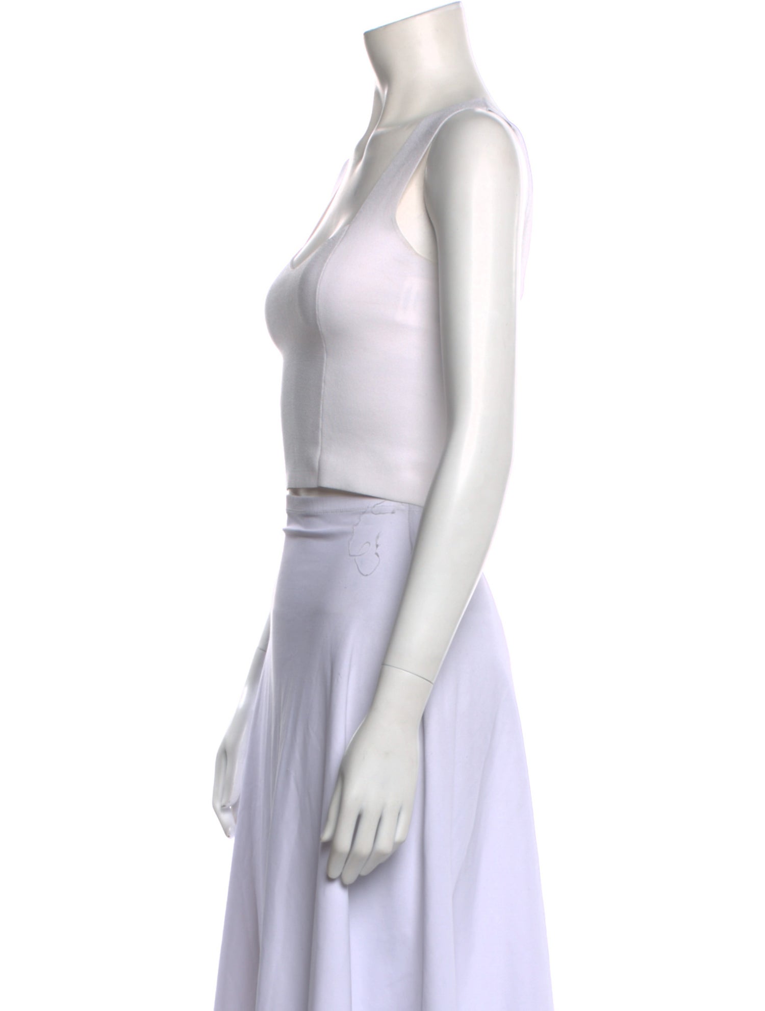 A.L.C. Square Neckline Sleeveless Crop Top