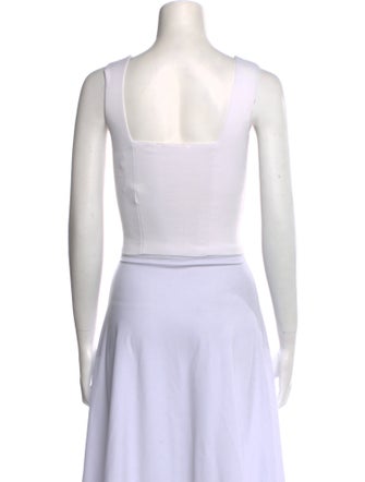 A.L.C. Square Neckline Sleeveless Crop Top