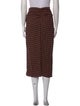 A.L.C. Plaid Print Midi Length Skirt