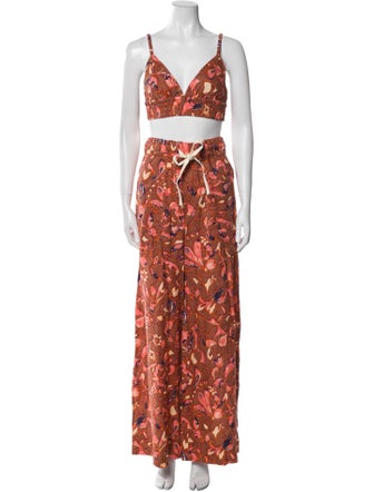 A.L.C. Linen Printed Pant Set