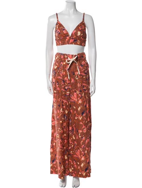 A.L.C. Linen Printed Pant Set