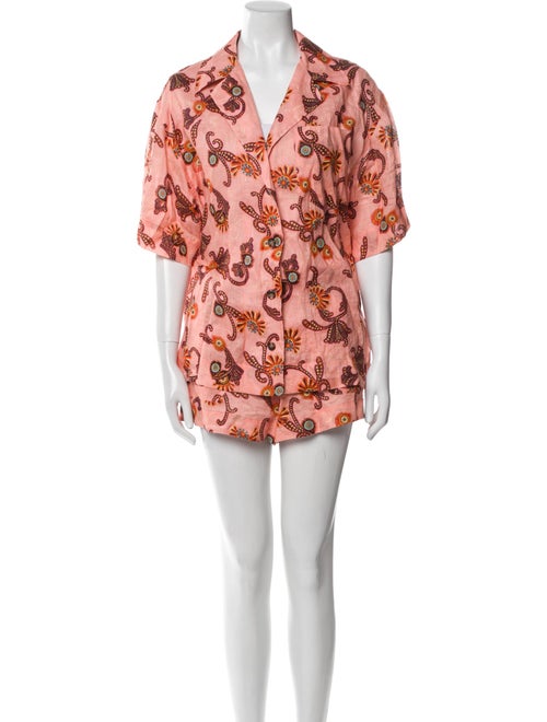 A.L.C. Linen Printed Pant Set