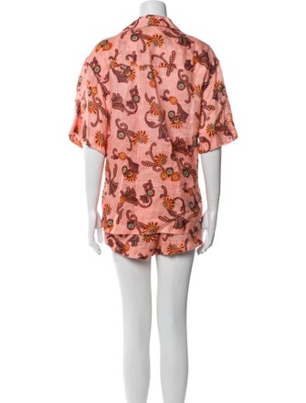 A.L.C. Linen Printed Pant Set