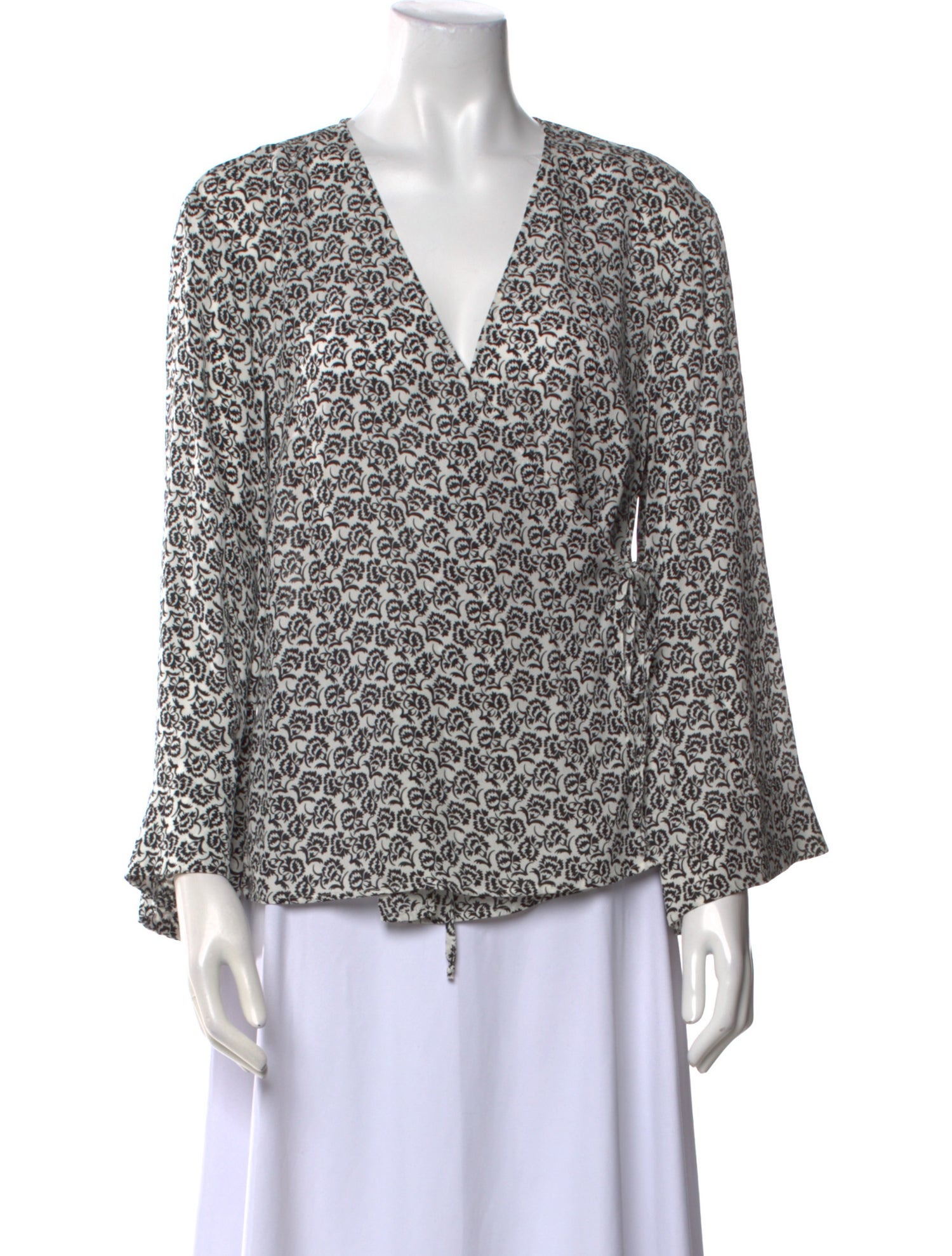 A.L.C. Silk Printed Blouse