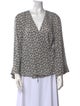 A.L.C. Silk Printed Blouse