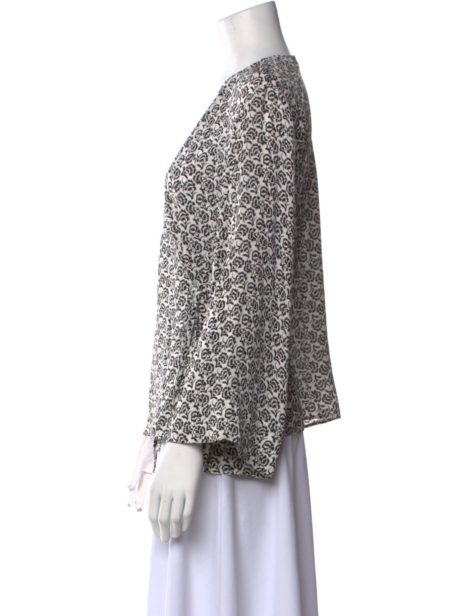 A.L.C. Silk Printed Blouse