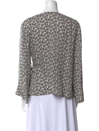 A.L.C. Silk Printed Blouse