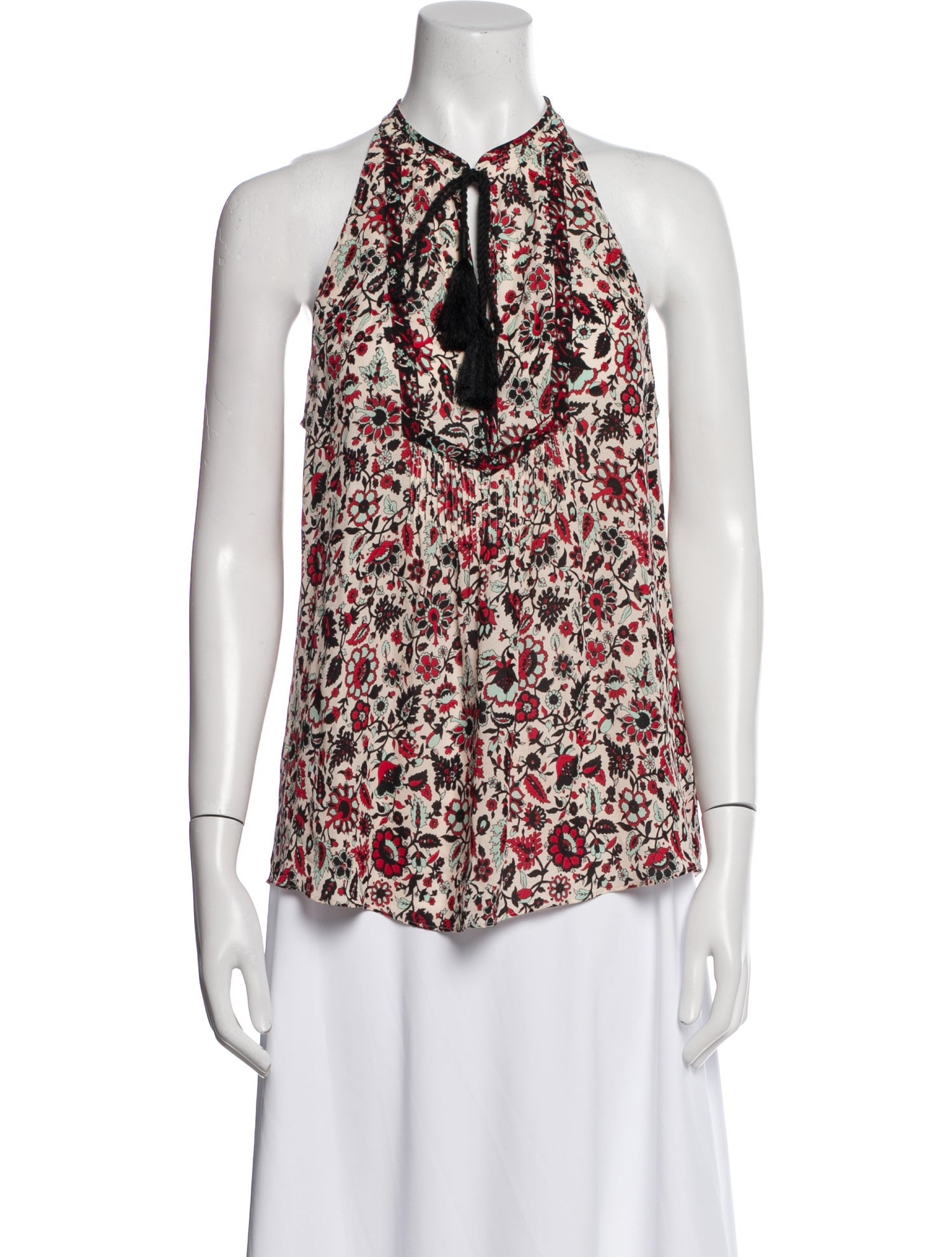 A.L.C. Silk Floral Print Blouse