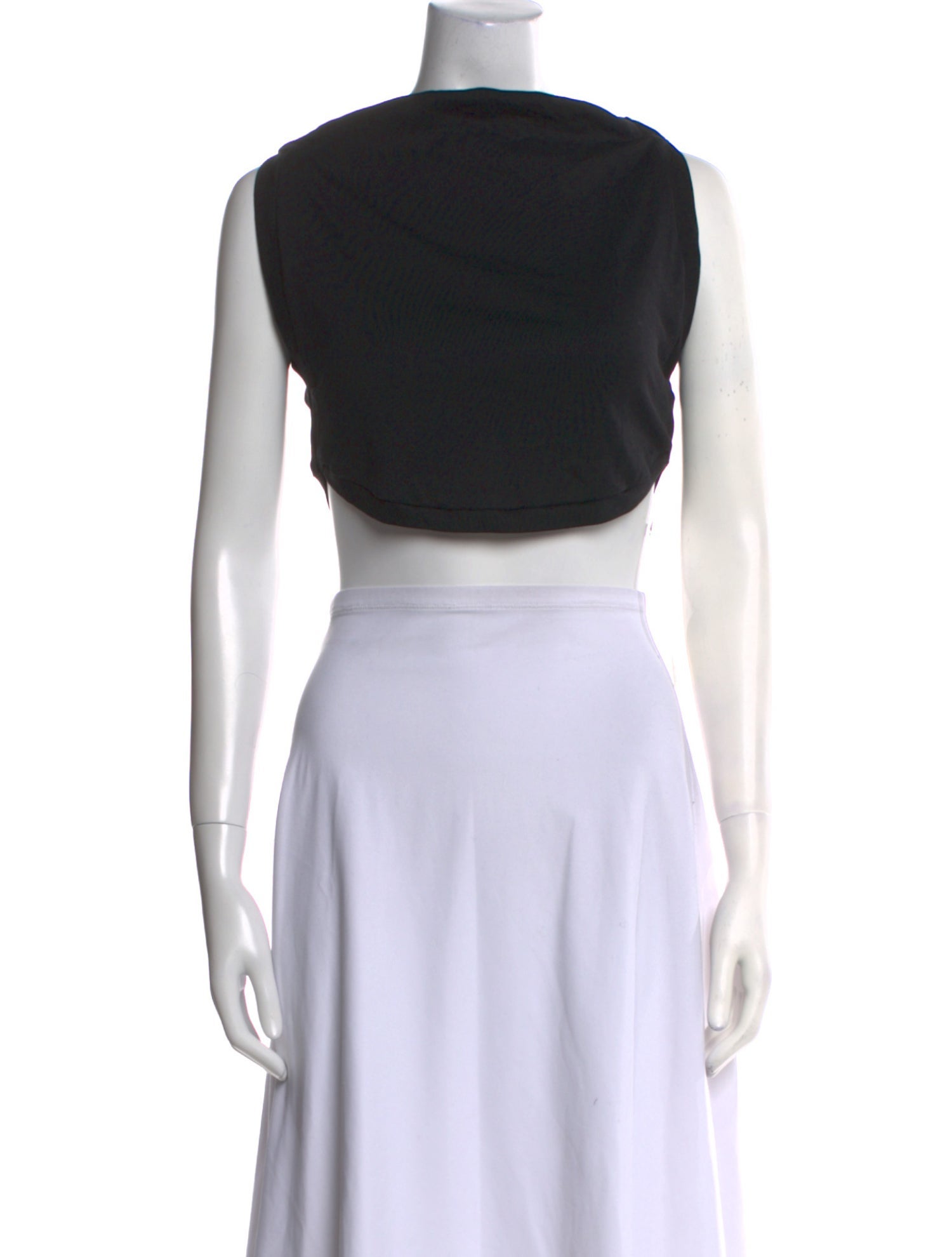 A.L.C. Bateau Neckline Sleeveless Crop Top