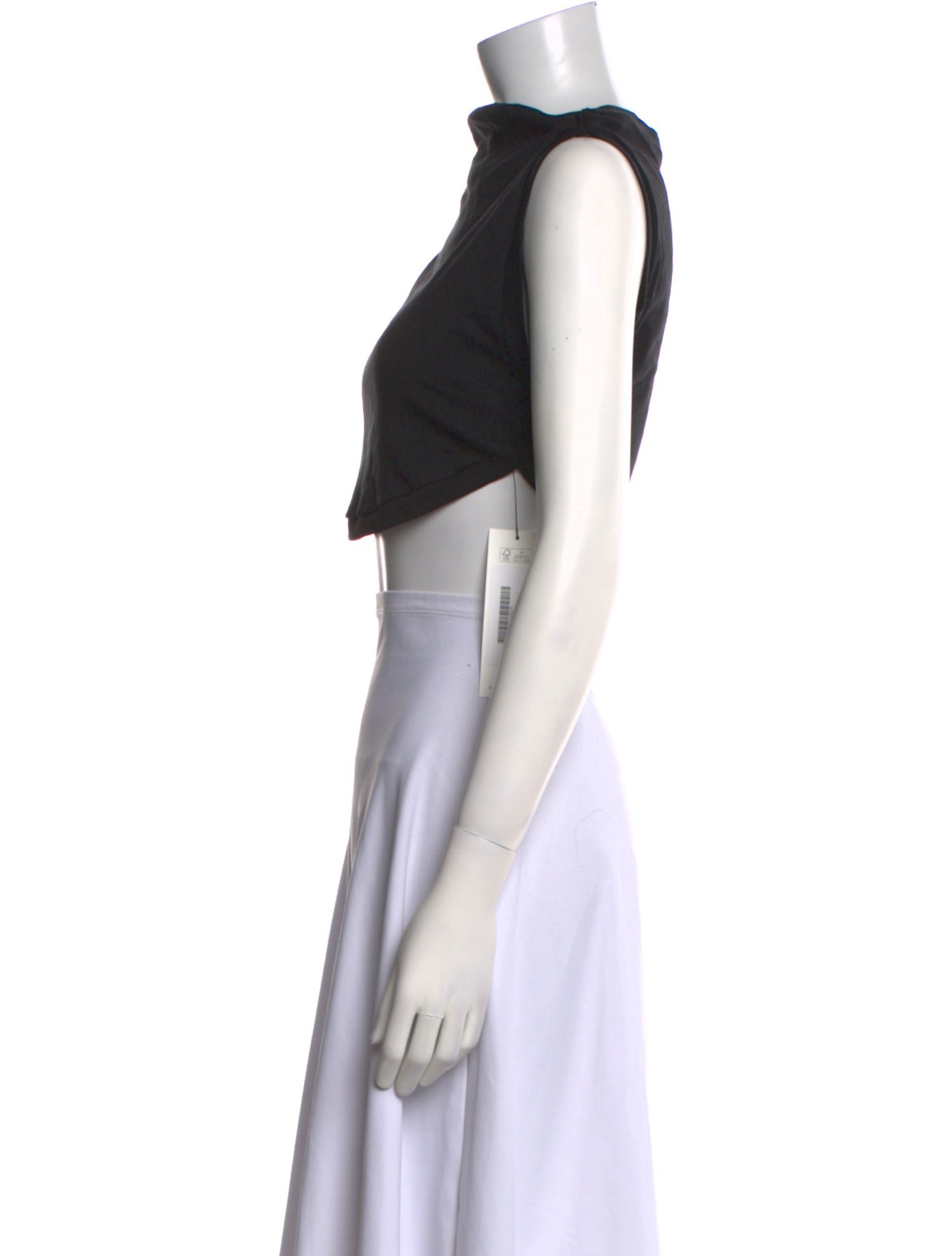 A.L.C. Bateau Neckline Sleeveless Crop Top