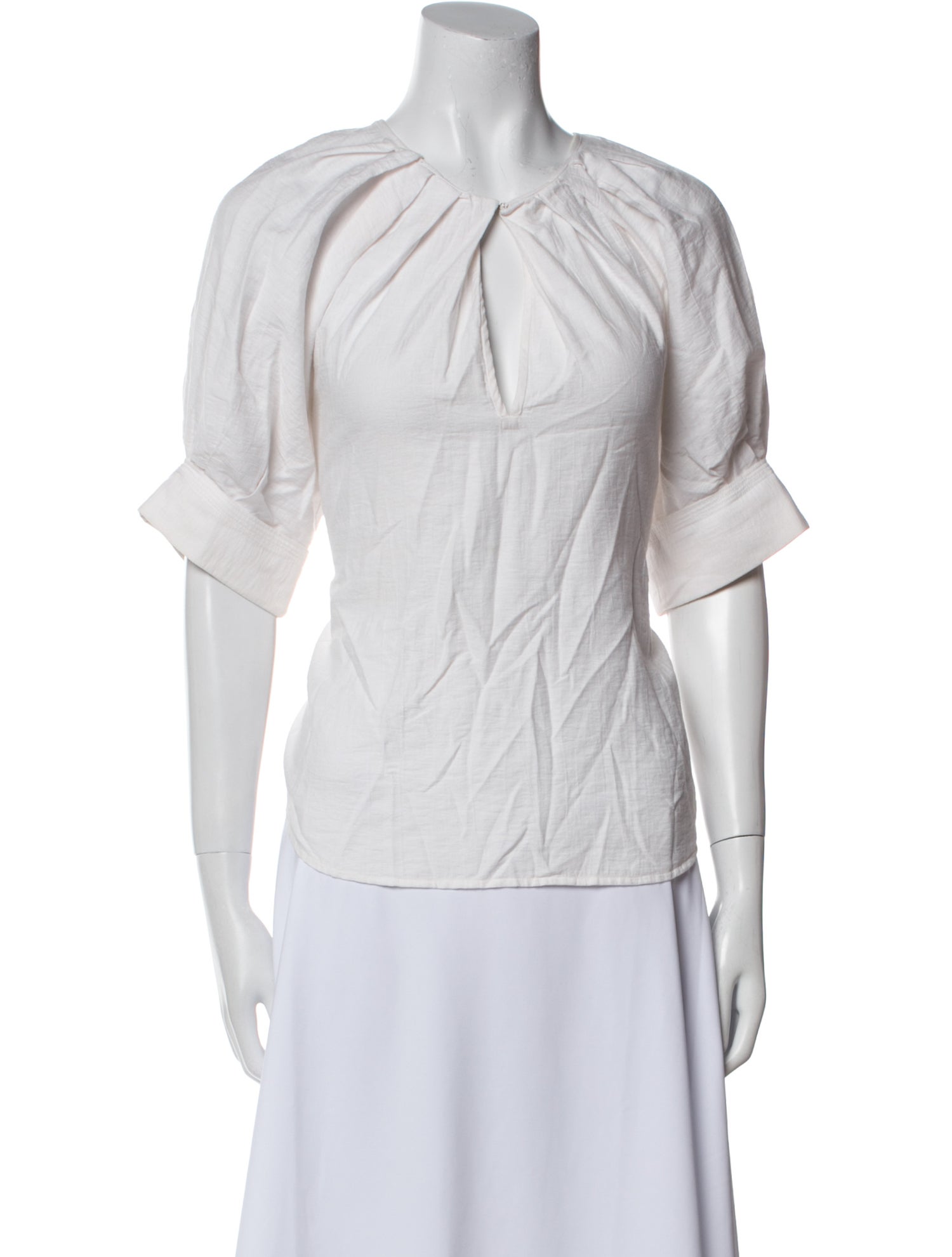 A.L.C. V-Neck Short Sleeve Blouse