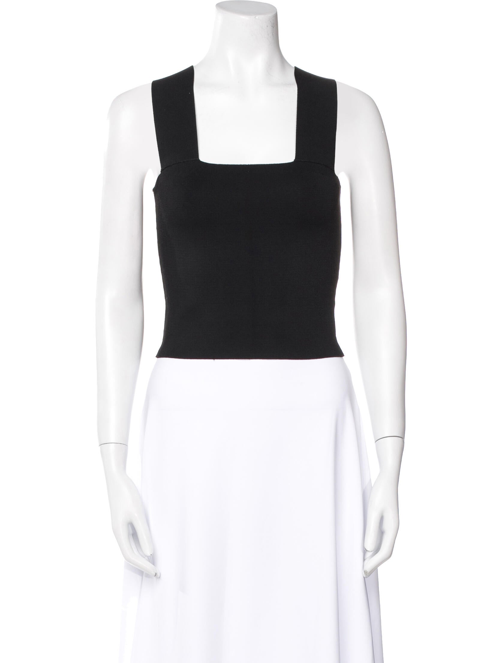 A.L.C. Square Neckline Sleeveless Crop Top