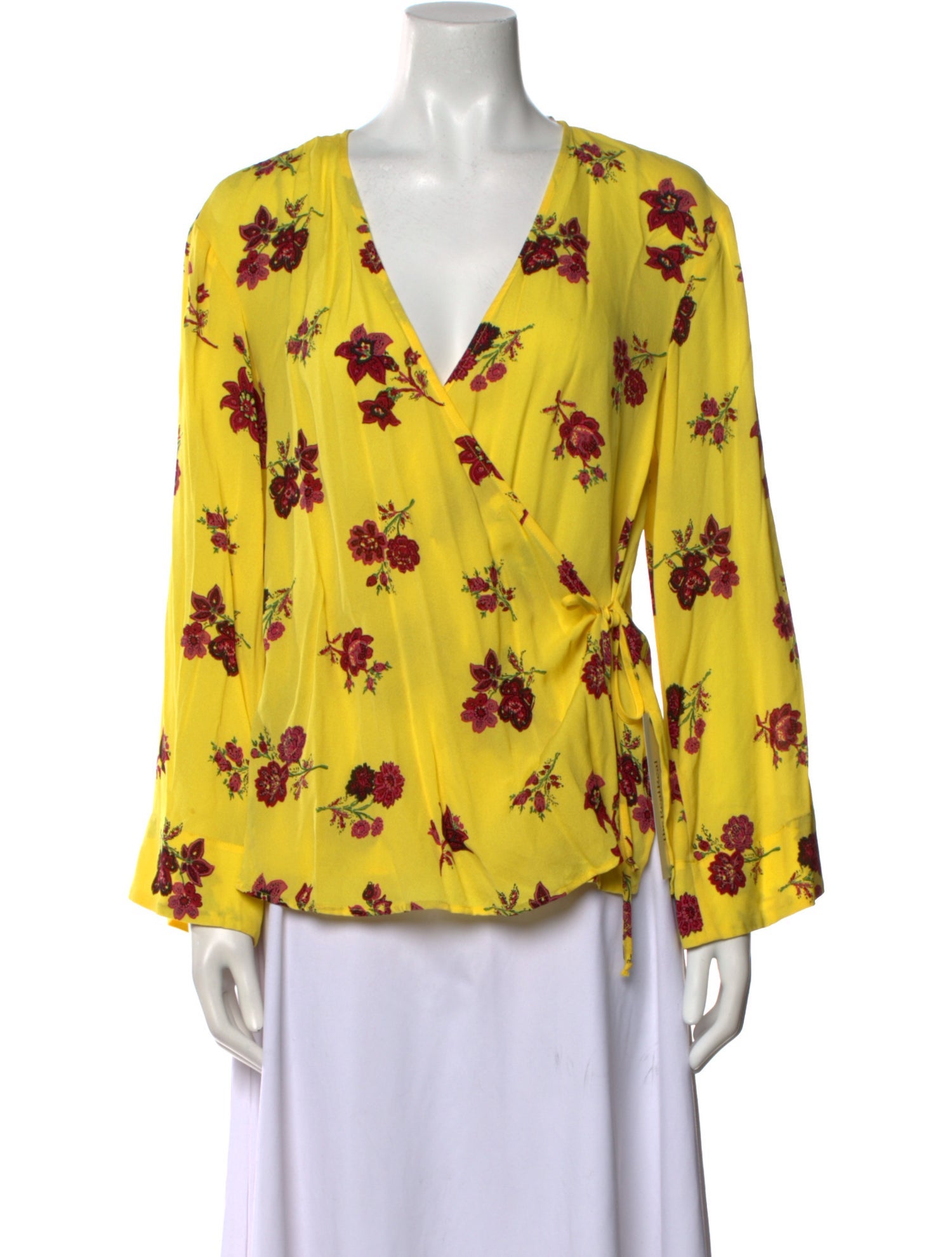 A.L.C. Silk Floral Print Blouse