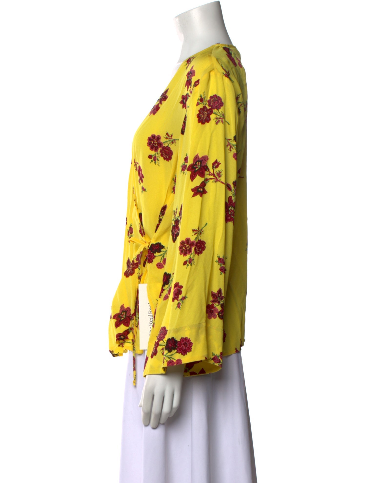 A.L.C. Silk Floral Print Blouse