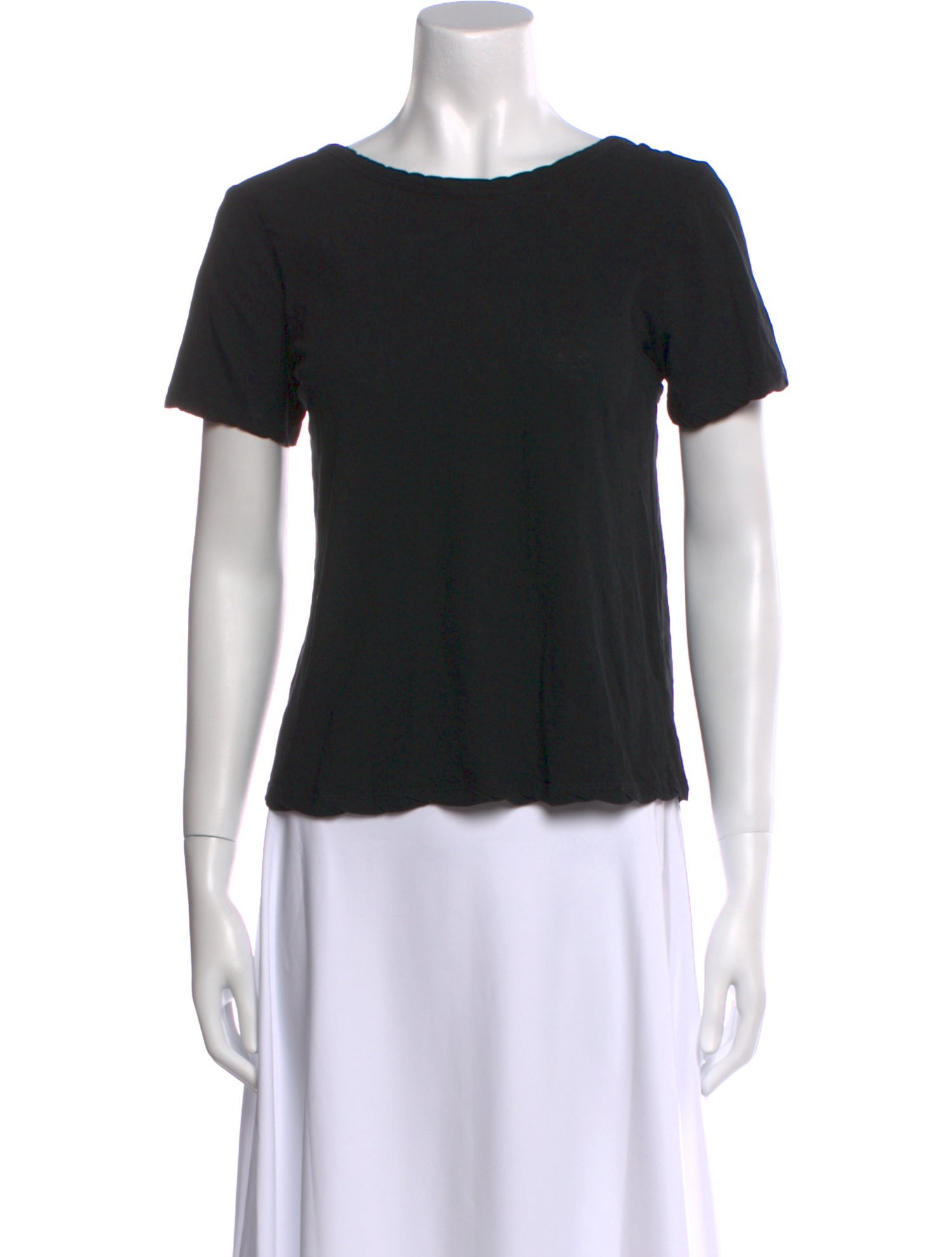 A.L.C. Bateau Neckline Short Sleeve T-Shirt
