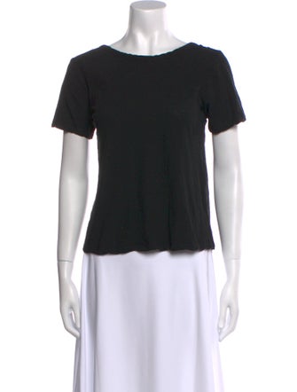 A.L.C. Bateau Neckline Short Sleeve T-Shirt