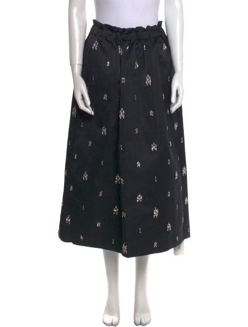 A.L.C. Floral Print Midi Length Skirt