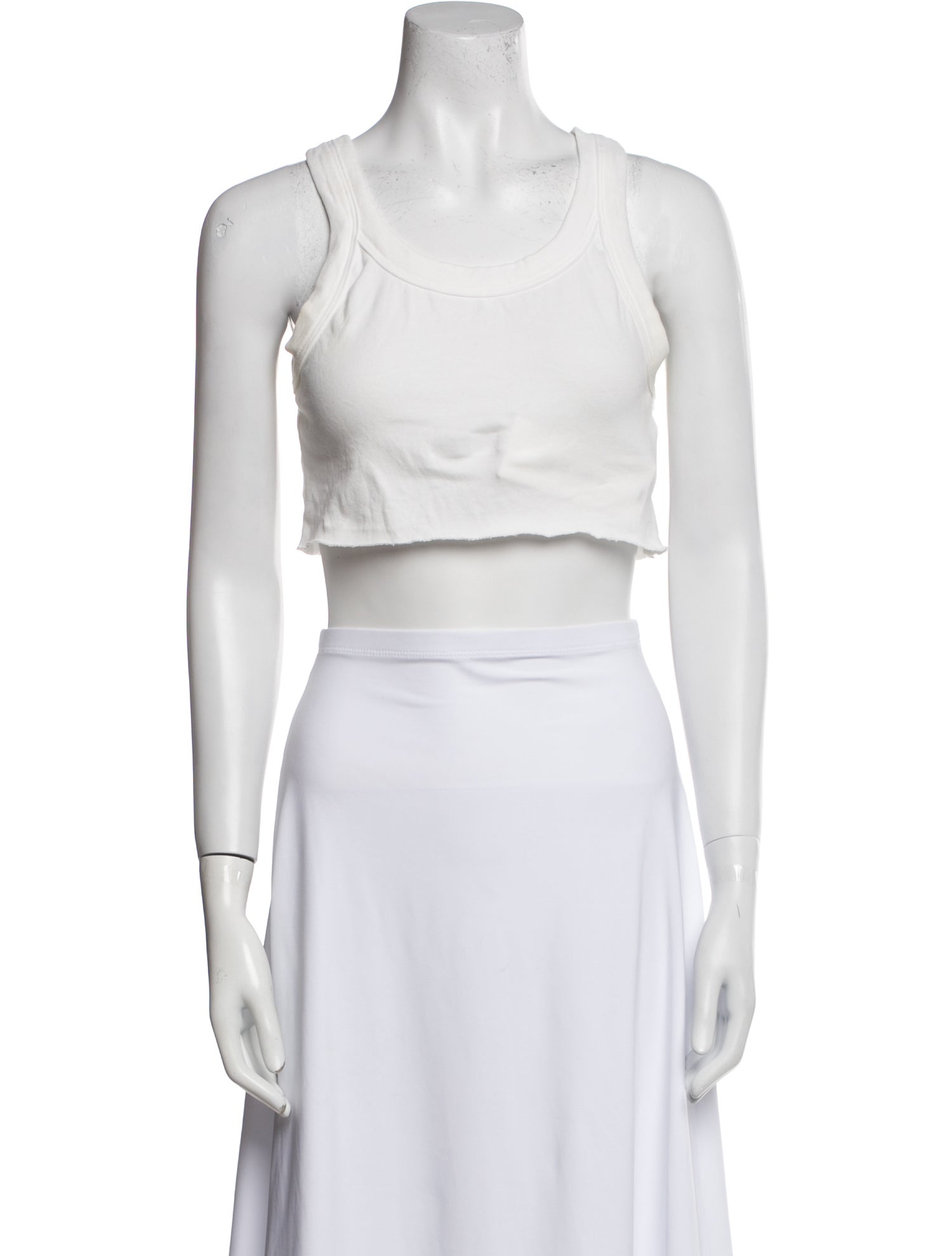 A.L.C. Scoop Neck Sleeveless Crop Top