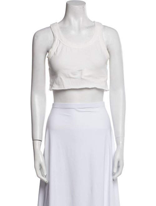 A.L.C. Scoop Neck Sleeveless Crop Top