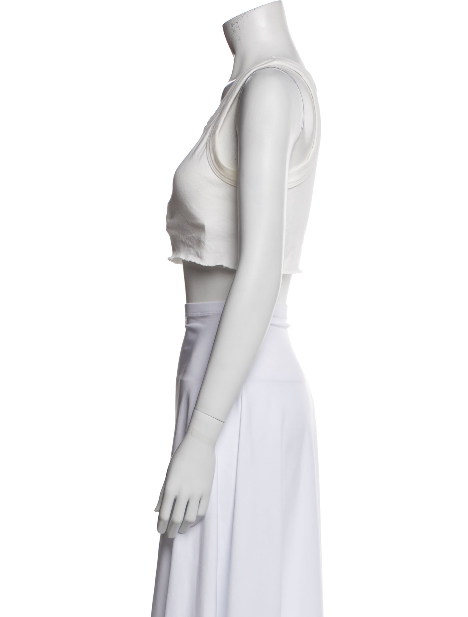 A.L.C. Scoop Neck Sleeveless Crop Top