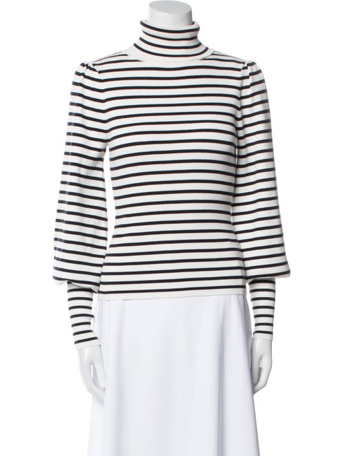 A.L.C. Striped Turtleneck Top