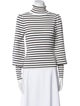 A.L.C. Striped Turtleneck Top