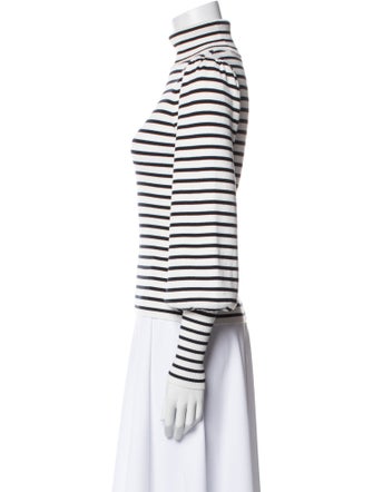 A.L.C. Striped Turtleneck Top
