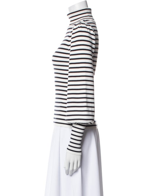 A.L.C. Striped Turtleneck Top