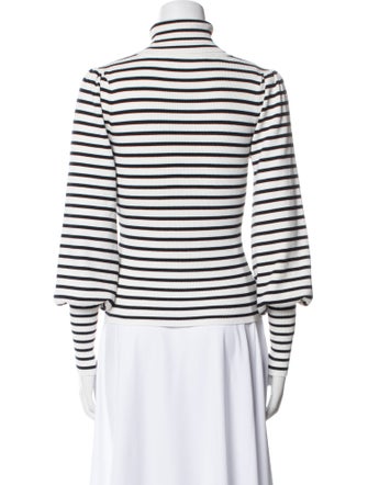 A.L.C. Striped Turtleneck Top