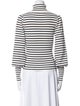 A.L.C. Striped Turtleneck Top