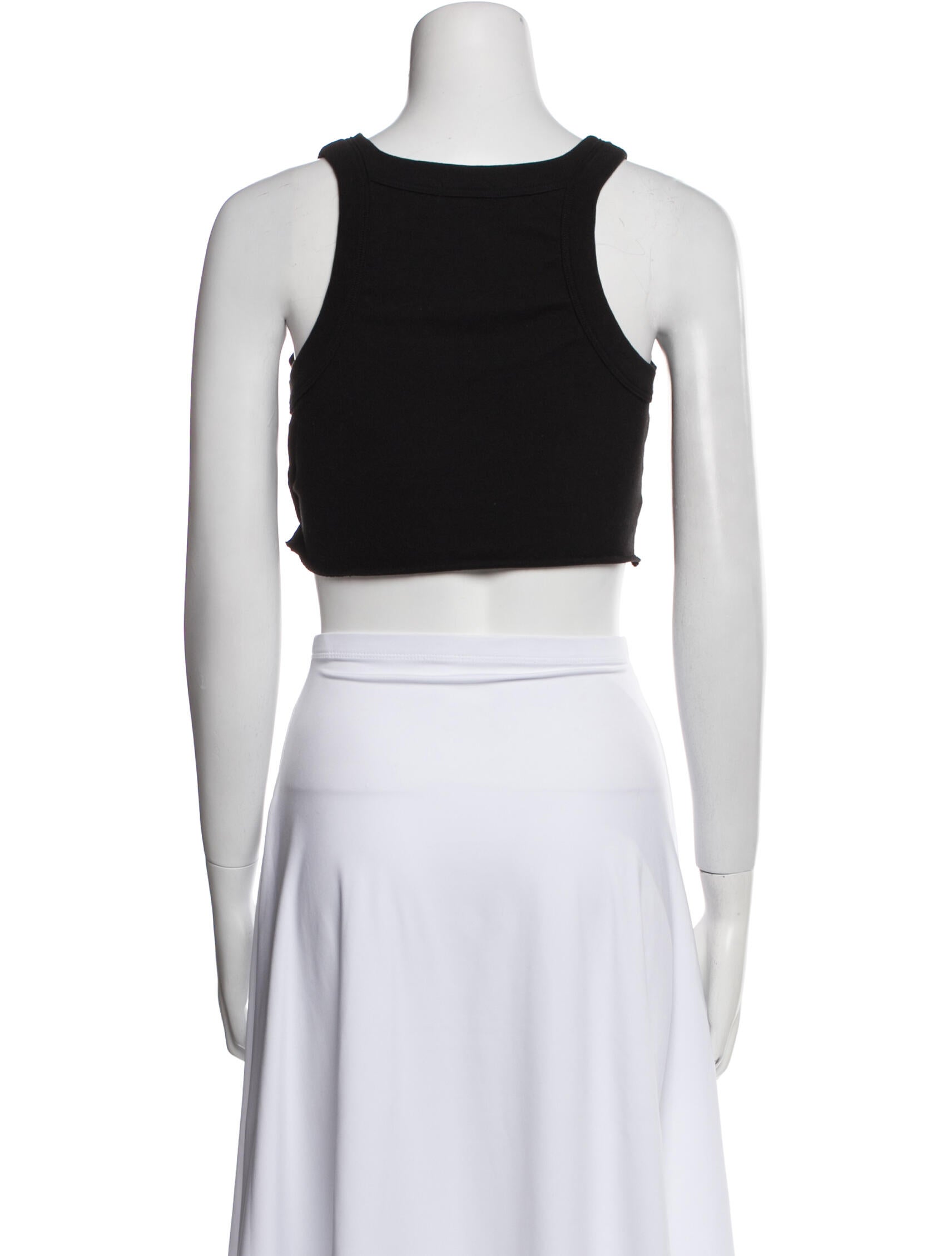 A.L.C. Scoop Neck Sleeveless Crop Top