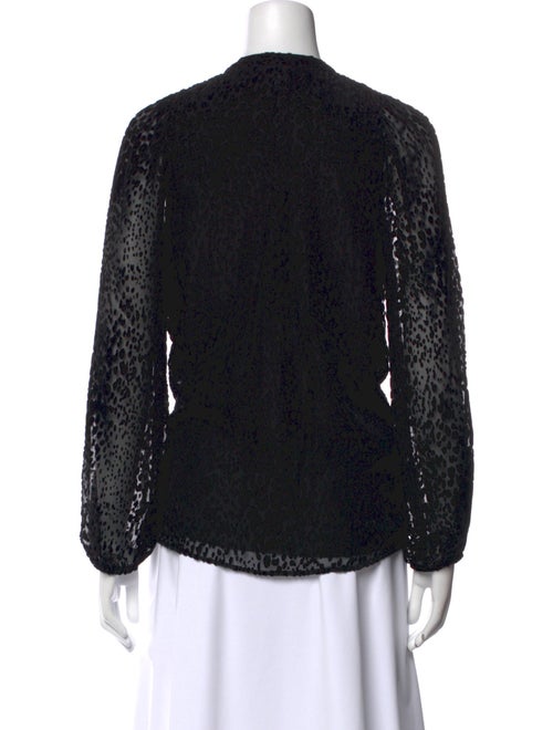 A.L.C. Lace Pattern Crew Neck Blouse