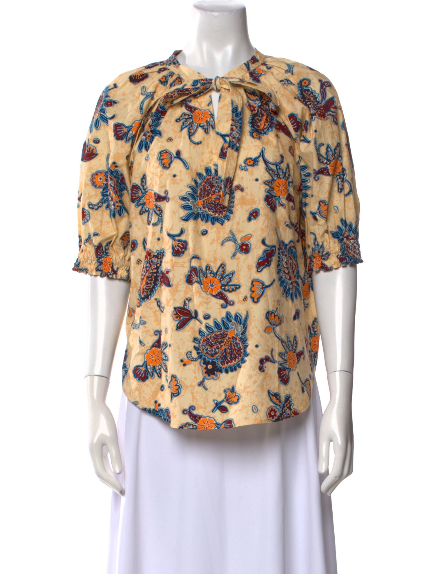 A.L.C. Floral Print Crew Neck Blouse w/ Tags