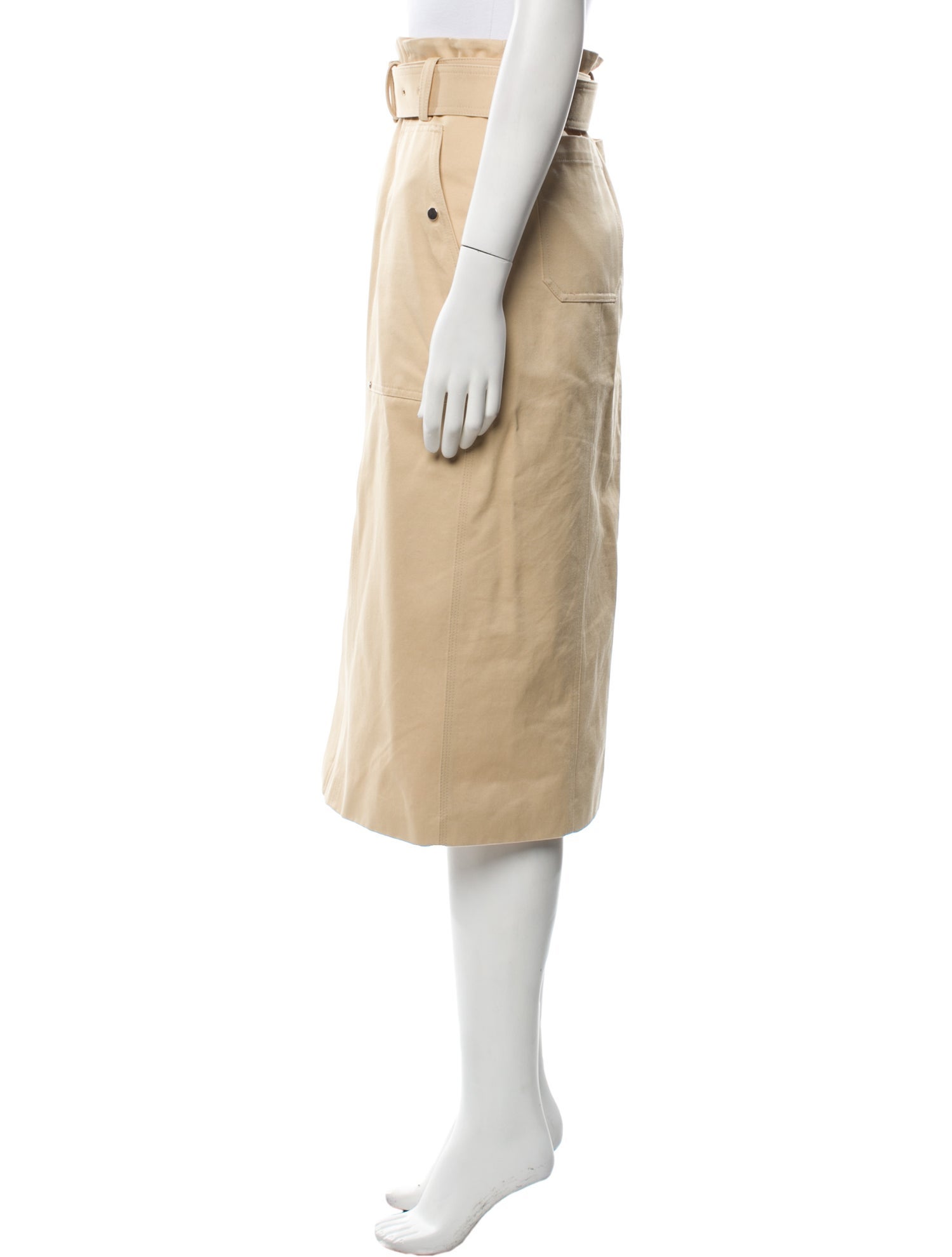 A.L.C. Pleated Accents Midi Length Skirt